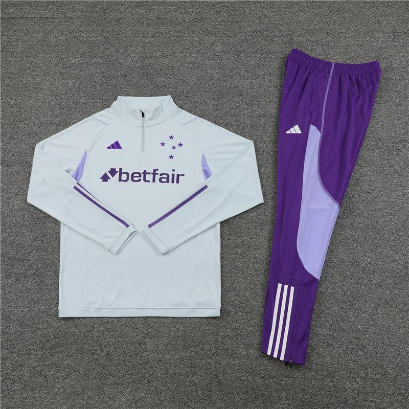 Conjunto de Frio Cruzeiro 2023/24 Branco - Treino