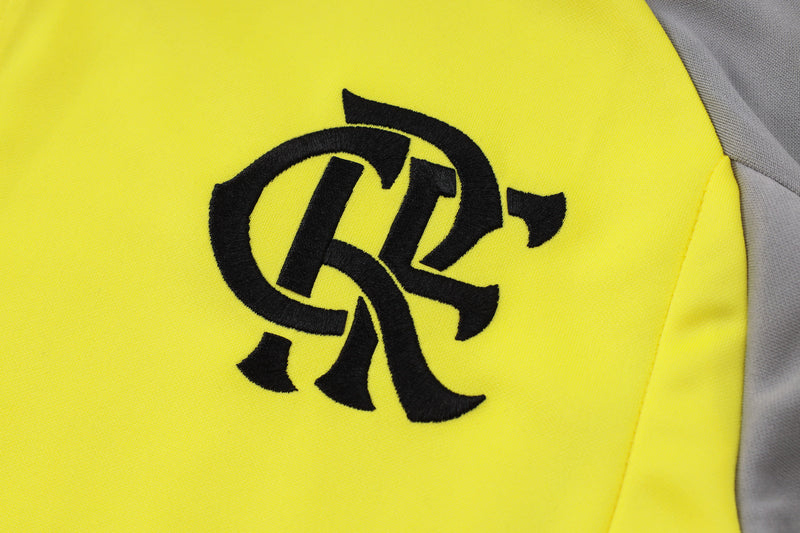 Conjunto de Frio CR Flamengo 2024/25 Amarelo - Viagem