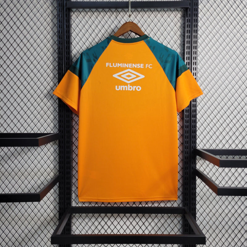 Camisa Fluminense Treino 2023/24 Laranja - Modelo Torcedor