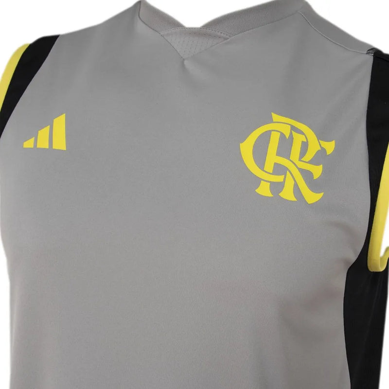 Camisa Regata CR Flamengo Treino 2024/25 Cinza - Modelo Torcedor