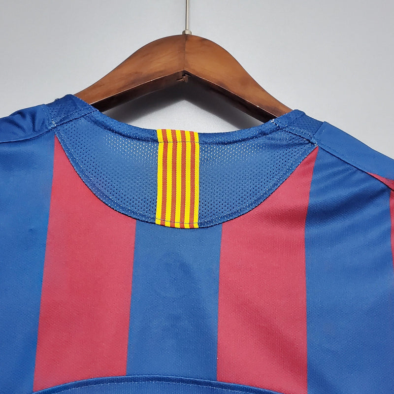 Camisa Retrô FC Barcelona 2006/06 Home Champions League Edition