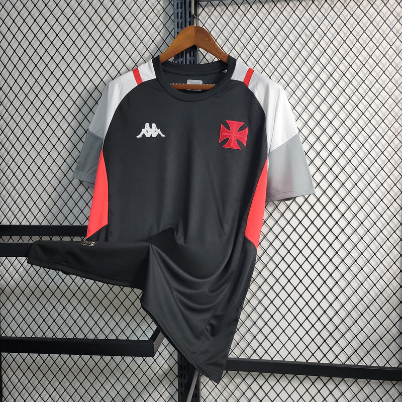 Camisa Vasco da Gama Treino 2023/24 Preta - Modelo Torcedor