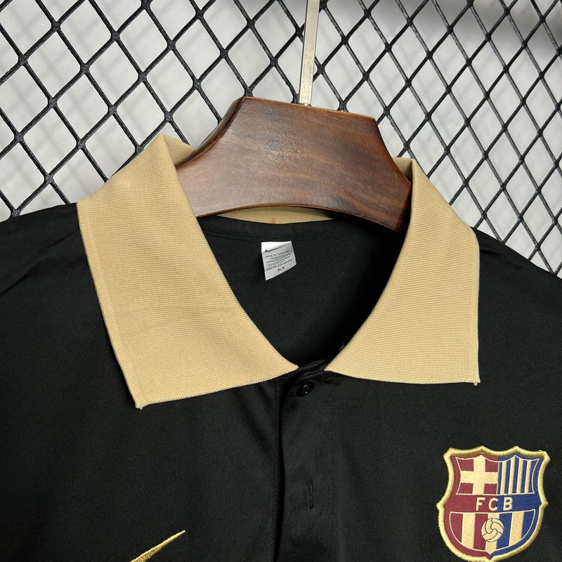 Camisa Barcelona Polo Black 24/25 - LANÇAMENTO