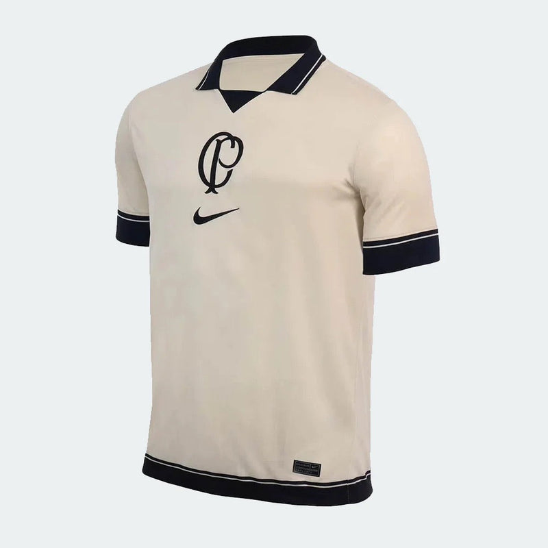 Camisa Corinthians Manto 2023/24 Bege - Modelo Torcedor