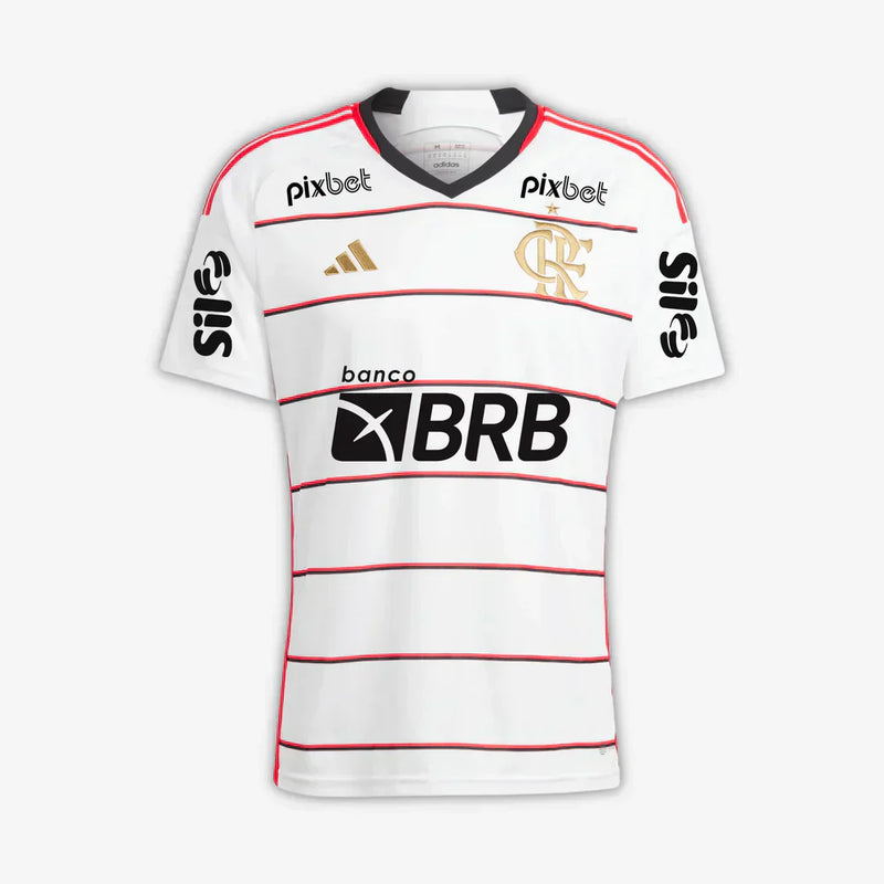 Camisa CR Flamengo c/ Patrocínios ll 2023/24 Branca - Modelo Torcedor