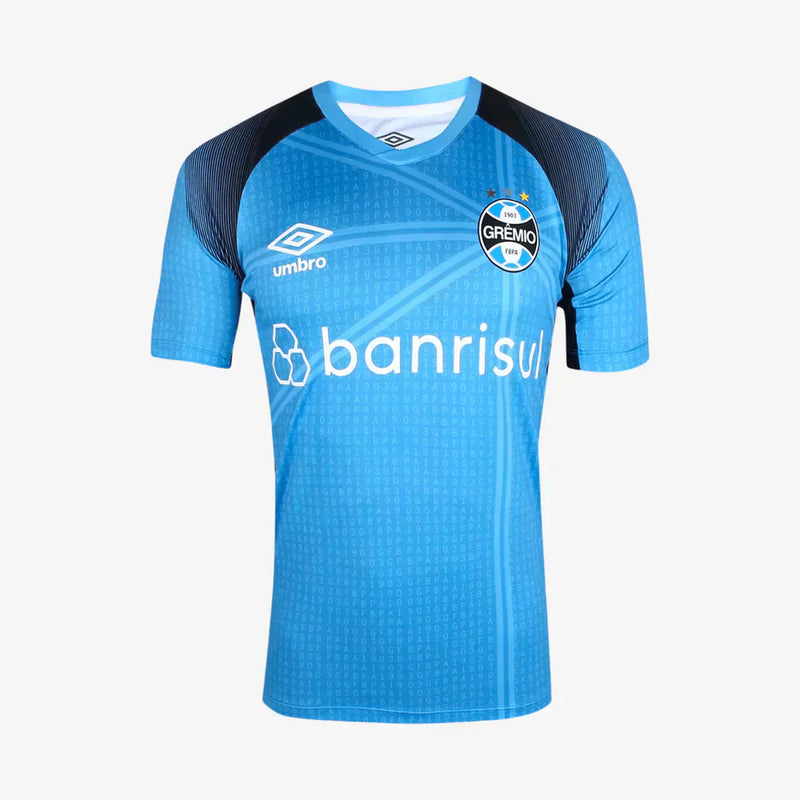 Camisa Grêmio Pré Jogo 2023/24 Azul  - Modelo Torcedor