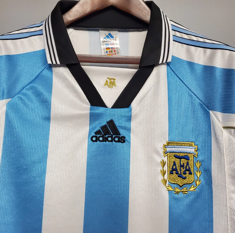 Camisa Retrô Seleção Argentina 1998/98 Home