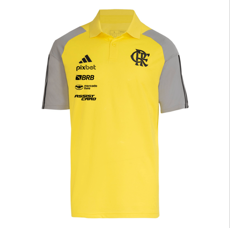 Camisa CR Flamengo Viagem 2024/25 Amarela - Modelo Torcedor