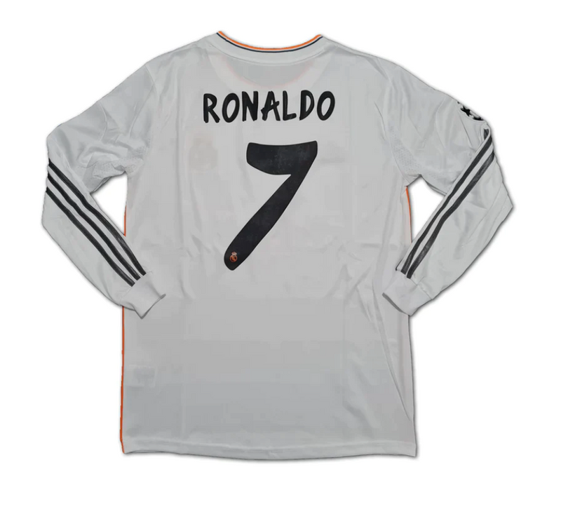 Camisa Retrô Real Madrid Manga Longa 2013/14 Home