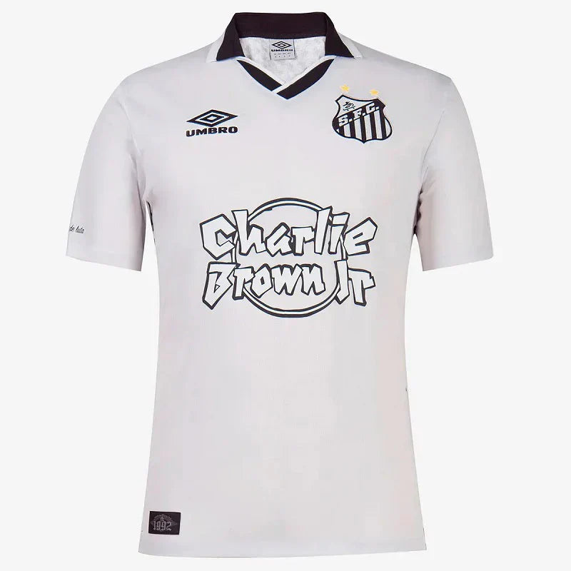 Camisa Santos x Charlie Brown 2023/24 Branca - Modelo Torcedor