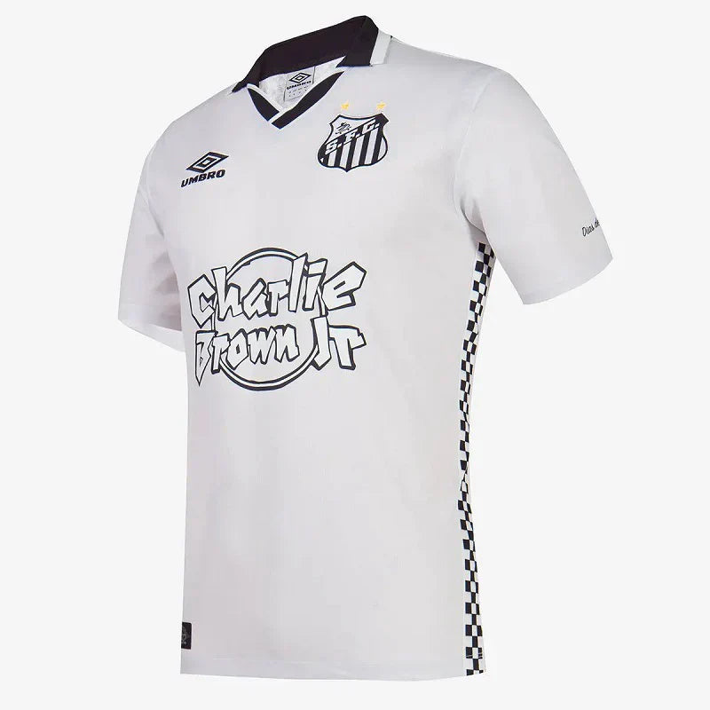 Camisa Santos x Charlie Brown 2023/24 Branca - Modelo Torcedor