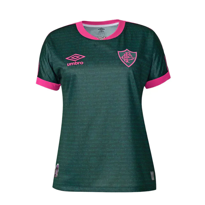 Camisa Feminina Fluminense lll 2023/24 Verde - Modelo Baby Look