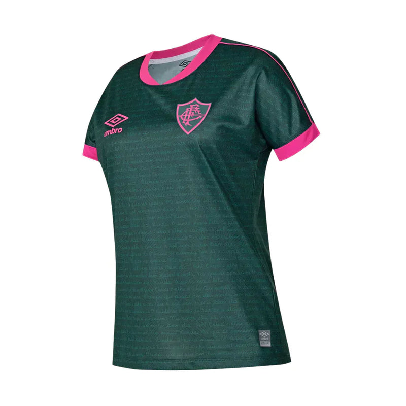 Camisa Feminina Fluminense lll 2023/24 Verde - Modelo Baby Look