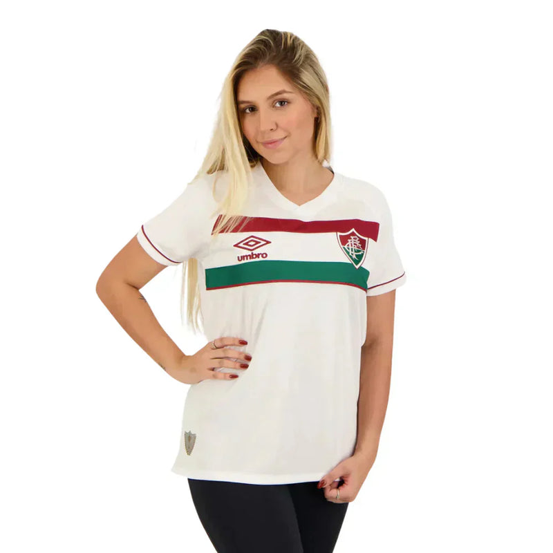 Camisa Feminina Fluminense ll 2023/24 Branca - Modelo Baby Look