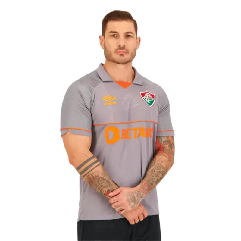 Camisa Fluminense Goleiro 2023/24 Cinza - Modelo Torcedor