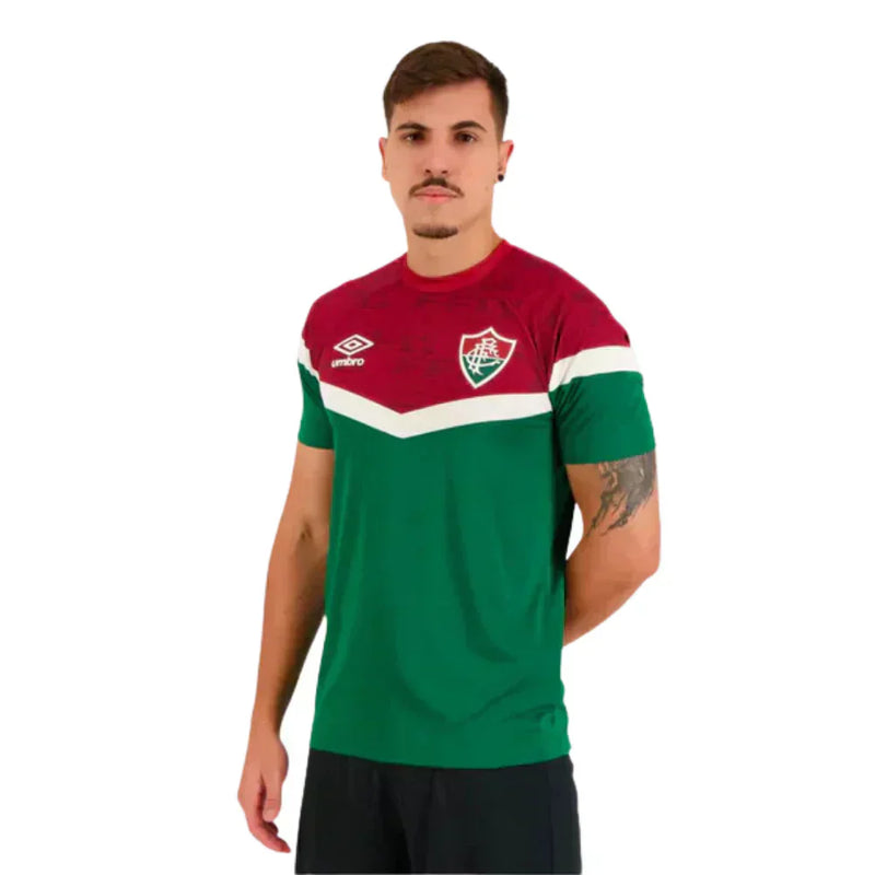 Camisa Fluminense Treino 2023/24 Verde - Modelo Torcedor