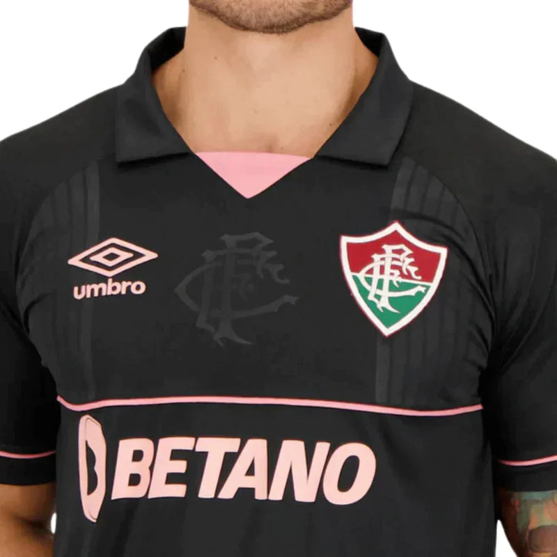 Camisa Fluminense Goleiro 2023/24 Preta - Modelo Torcedor