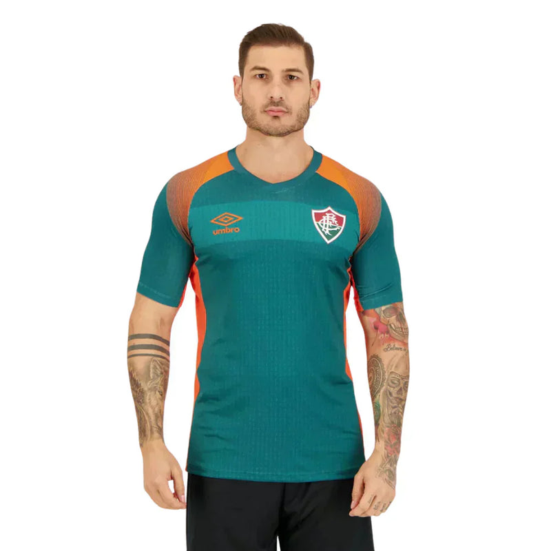 Camisa Fluminense Pré-Jogo 2023/24 Verde - Modelo Torcedor