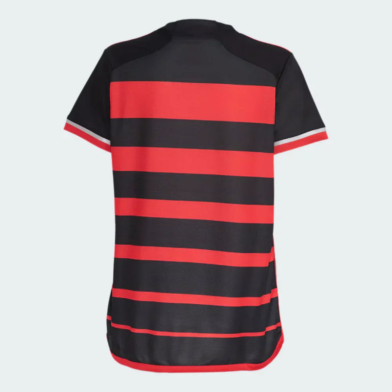 Camisa Feminina CR Flamengo l 2024/25 Rubro-Negra - Modelo Baby Look