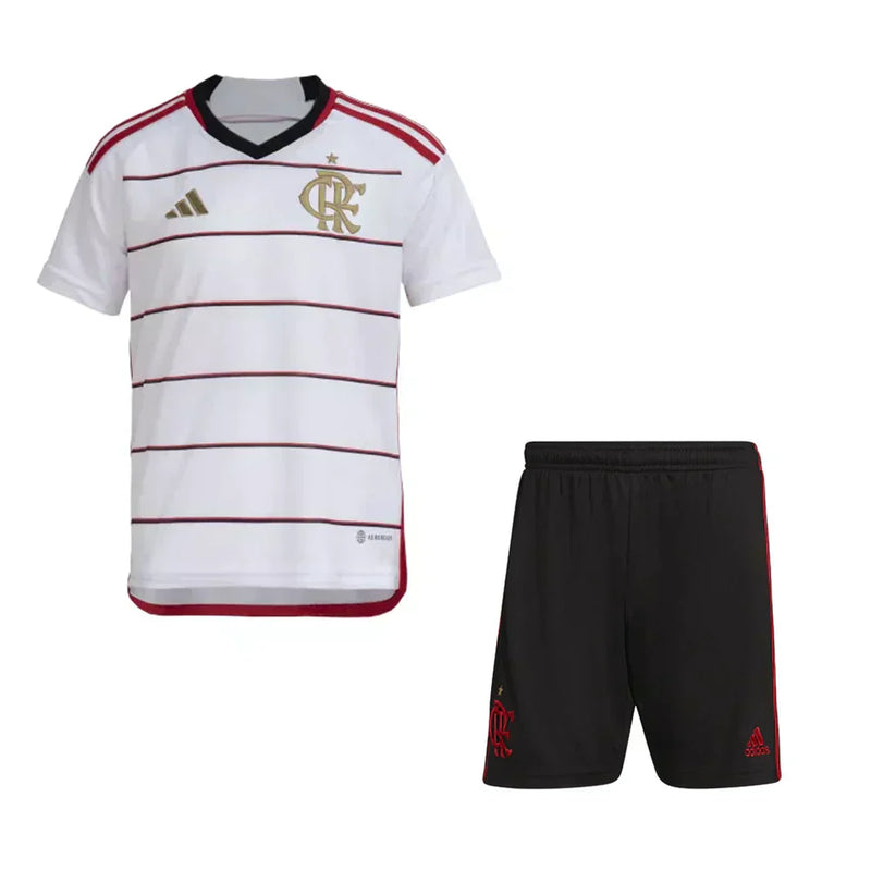 Conjunto Infantil CR Flamengo ll 2023/24 Branca - Modelo Torcedor