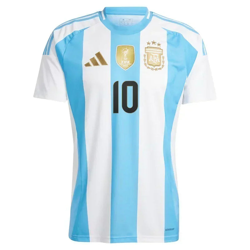 Camisa Seleção Argentina l MESSI 10 2024/25 Azul e Branca - Modelo Torcedor