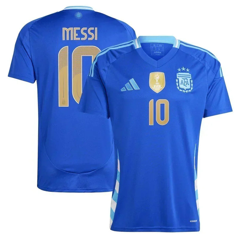 Camisa Seleção Argentina ll MESSI 10 2024/25 Azul - Modelo Torcedor