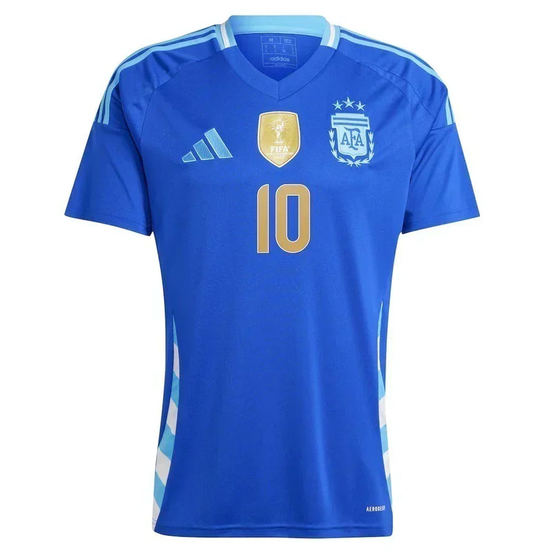 Camisa Seleção Argentina ll MESSI 10 2024/25 Azul - Modelo Torcedor