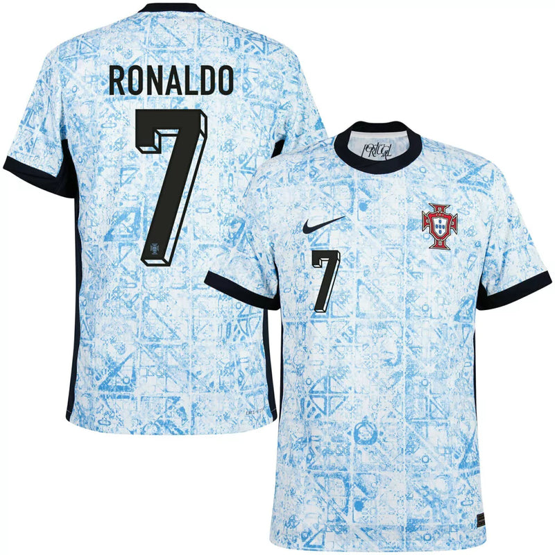 Camisa Seleção Portugal ll RONALDO 7 2024/25 Azul - Modelo Torcedor