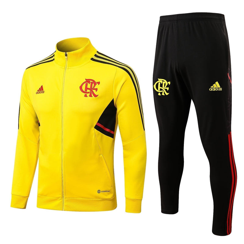 Conjunto de Frio CR Flamengo 2022/23 Amarelo - Viagem