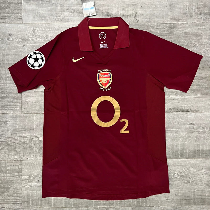 Camisa Retrô Arsenal 2005/06 Home