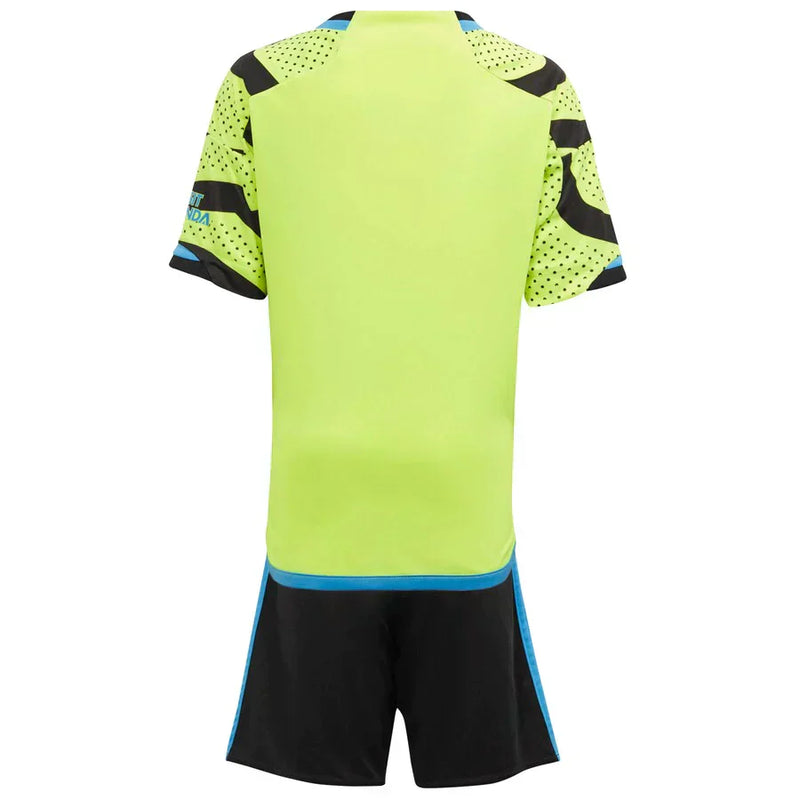 Conjunto Infantil Arsenal ll 2023/24 Verde - Modelo Torcedor