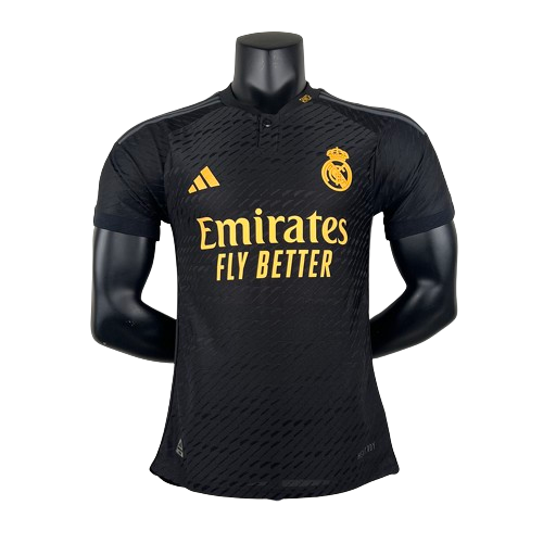 Camisa Real Madrid lll 2023/24 Preta - Modelo Jogador