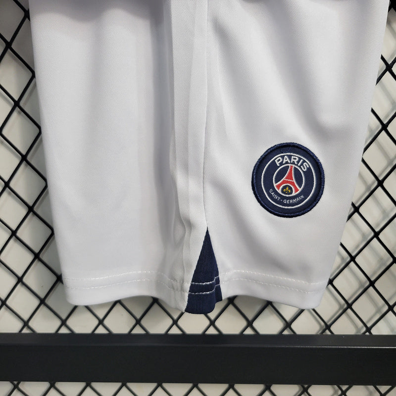 Conjunto Infantil PSG ll 2023/24 Branco - Modelo Torcedor