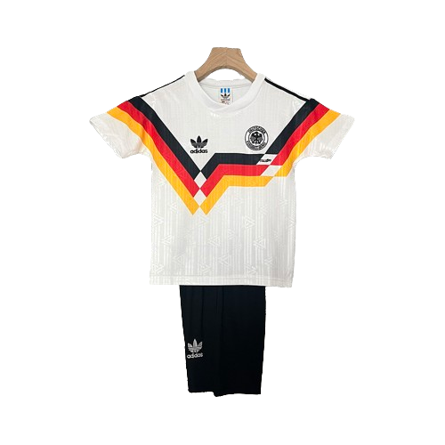 Conjunto Retrô Infantil Seleção Alemanha l 1990 - Modelo Torcedor