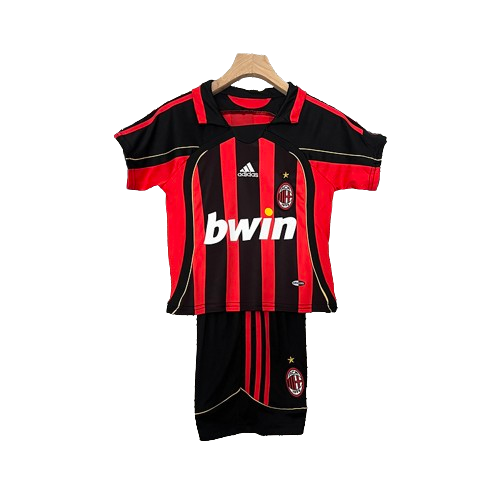 Conjunto Retrô Infantil Milan l 2006/07 - Modelo Torcedor