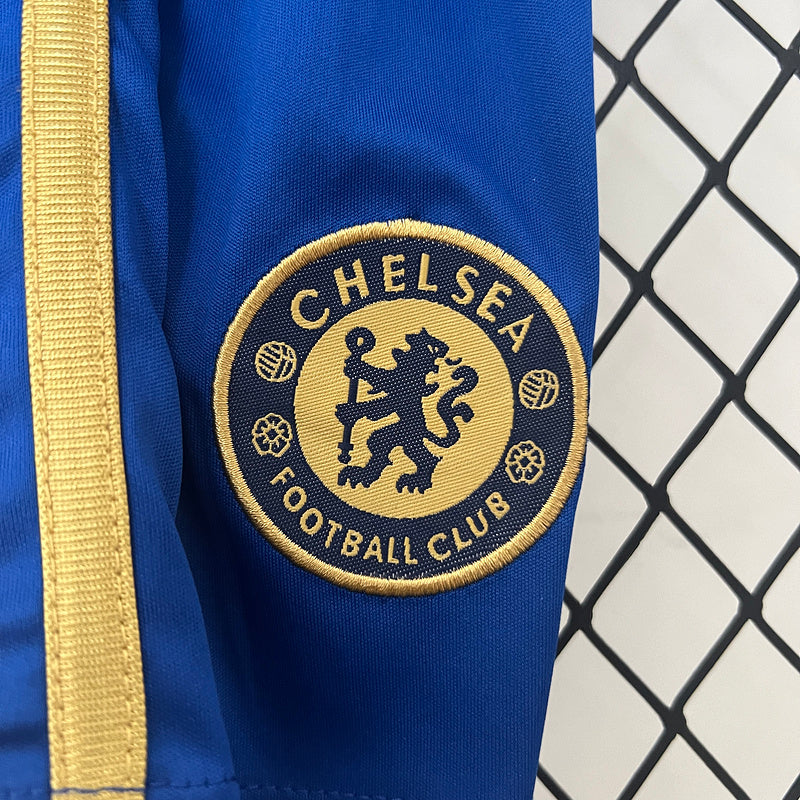 Conjunto Retrô Infantil Chelsea l 2012/13 - Modelo Torcedor