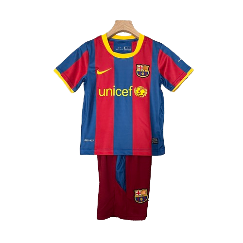 Conjunto Retrô Infantil Barcelona l 2010/11 - Modelo Torcedor