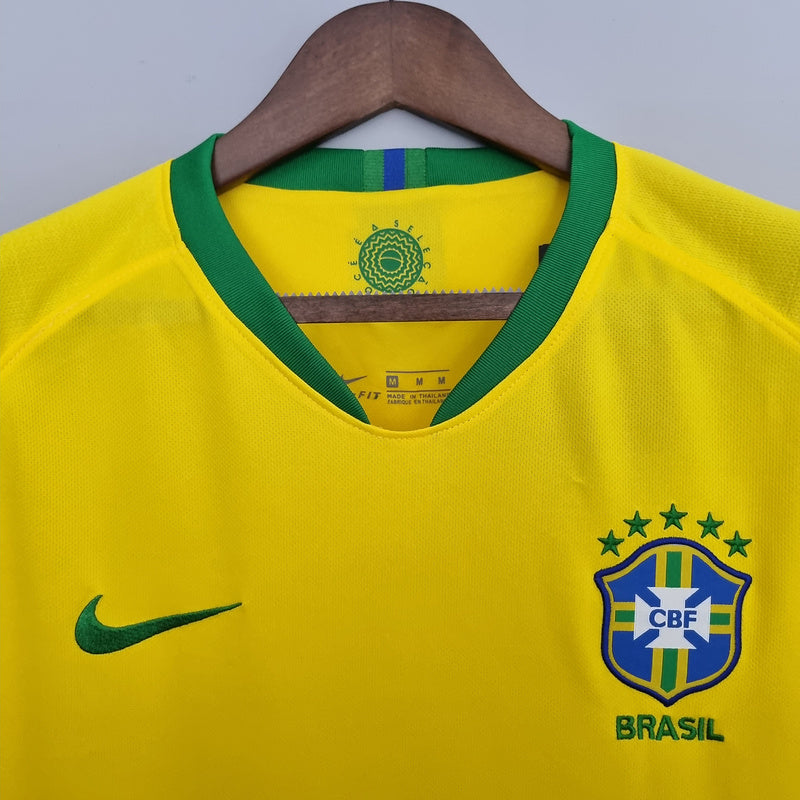 Camisa Retrô Seleção Brasil 2018 Home