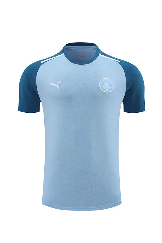 Conjunto Manchester City Treino 100% Algodão - Modelo Torcedor