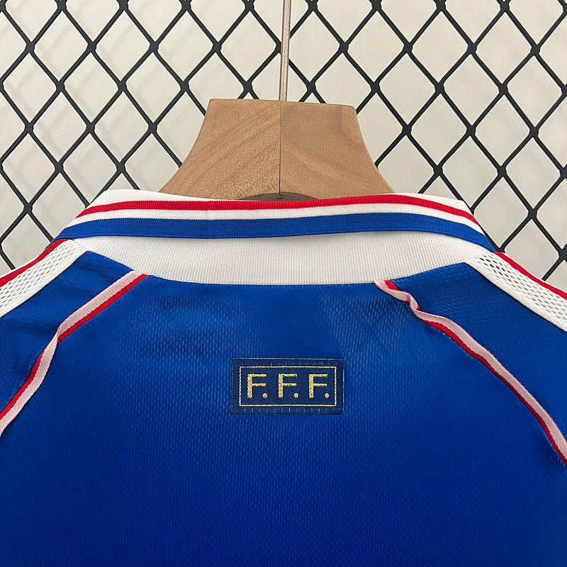 Conjunto Retrô Infantil Seleção França l 1998 - Modelo Torcedor