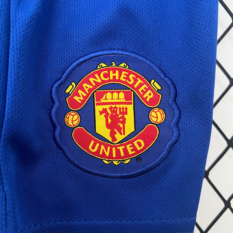 Conjunto Retrô Infantil Manchester United ll 2008/09 Modelo Torcedor