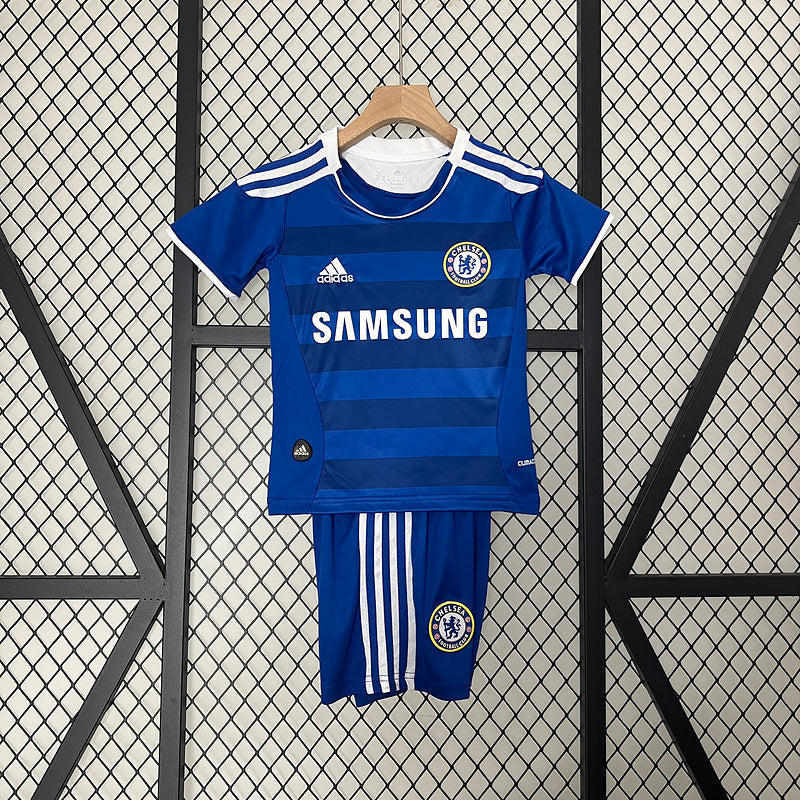 Conjunto Retrô Infantil Chelsea l 2012/13 - Modelo Torcedor