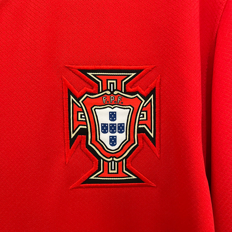 Camisa Seleção Portugal l 2024/25 Vermelha - Modelo Torcedor