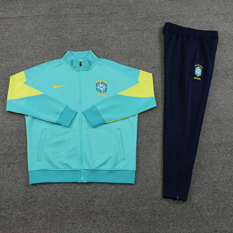 Conjunto de Frio Seleção Brasil 2024/25 Verde - Viagem