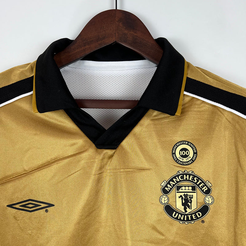 Camisa Retrô Manchester United 100 Anos - Dupla Face