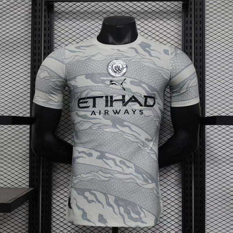 Camisa Manchester City Edição Especial 2023/24 Branca - Modelo Jogador