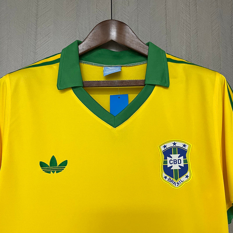 Camisa Retrô Seleção Brasil 1977 Home