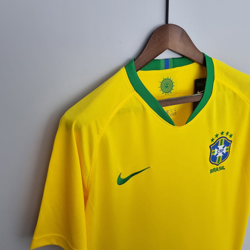 Camisa Retrô Seleção Brasil 2018 Home