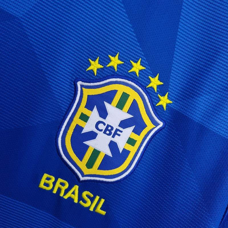 Camisa Retrô Seleção Brasil 2018 Away