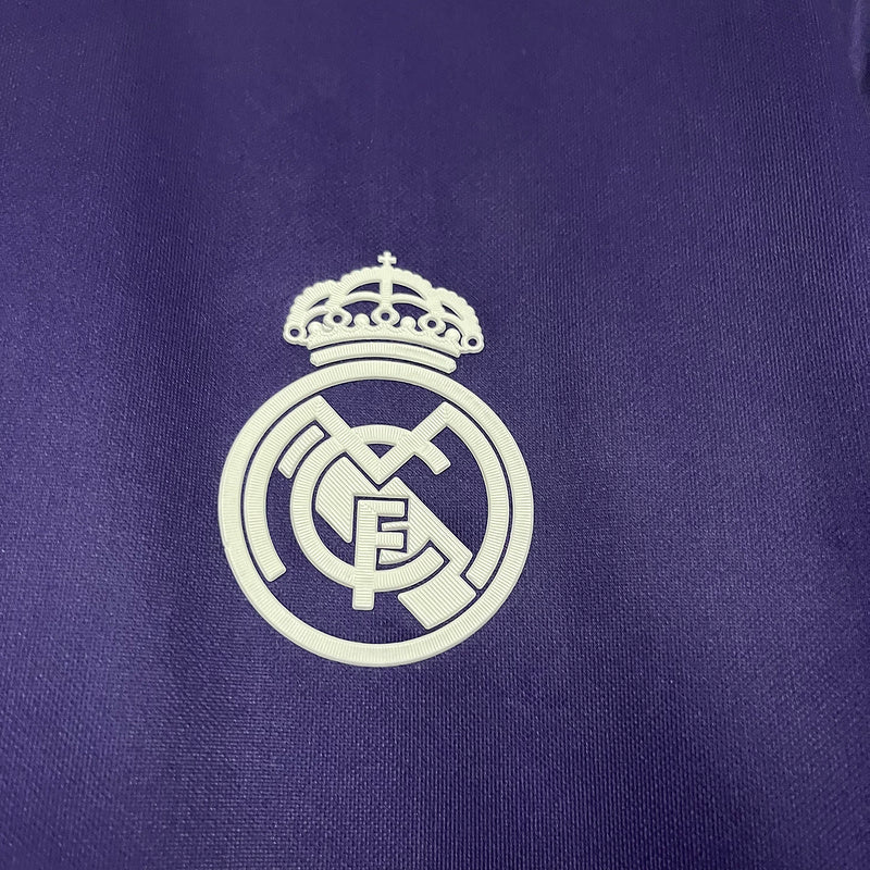 Camisa Real Madrid Y-3 lV 2024/25 Roxa - Modelo Torcedor